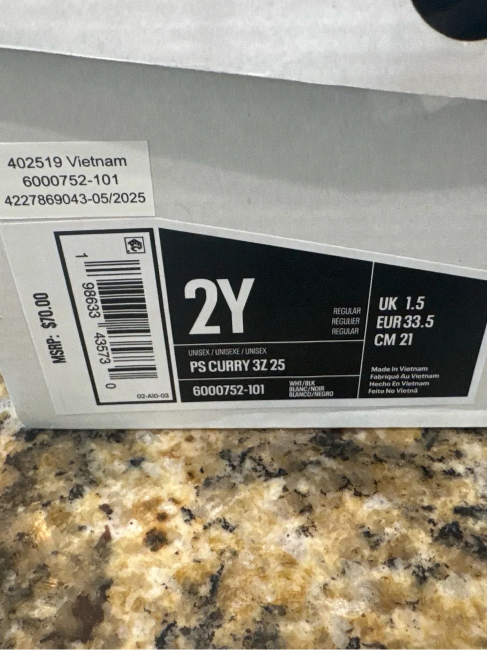 Under Armour Curry basketball shoes